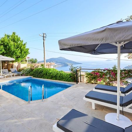 Luxus Villa Skyla Mit 5 Schlafzimmern & Meer-Blick Kaş Ngoại thất bức ảnh