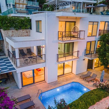 Luxus Villa Skyla Mit 5 Schlafzimmern & Meer-Blick Kaş Ngoại thất bức ảnh