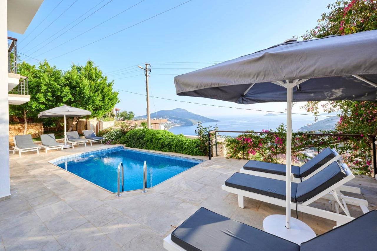 Luxus Villa Skyla Mit 5 Schlafzimmern & Meer-Blick Kaş Ngoại thất bức ảnh