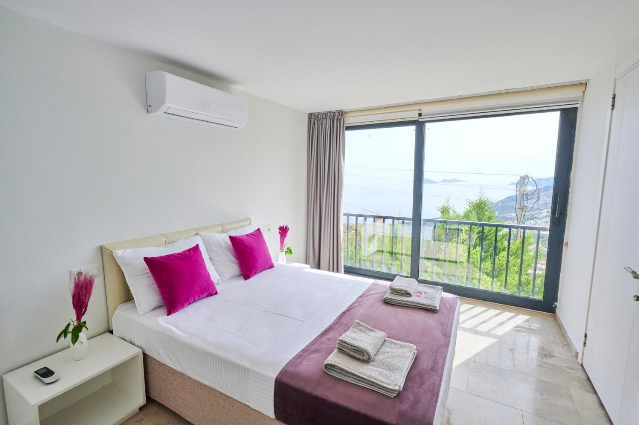 Luxus Villa Skyla Mit 5 Schlafzimmern & Meer-Blick Kaş Ngoại thất bức ảnh