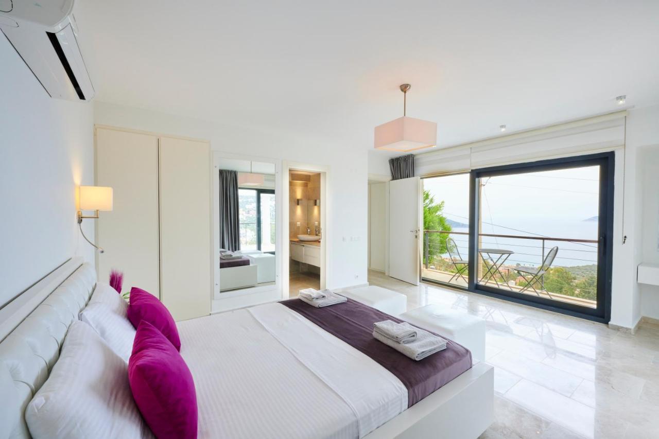 Luxus Villa Skyla Mit 5 Schlafzimmern & Meer-Blick Kaş Ngoại thất bức ảnh
