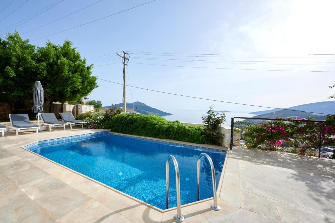 Luxus Villa Skyla Mit 5 Schlafzimmern & Meer-Blick Kaş Ngoại thất bức ảnh
