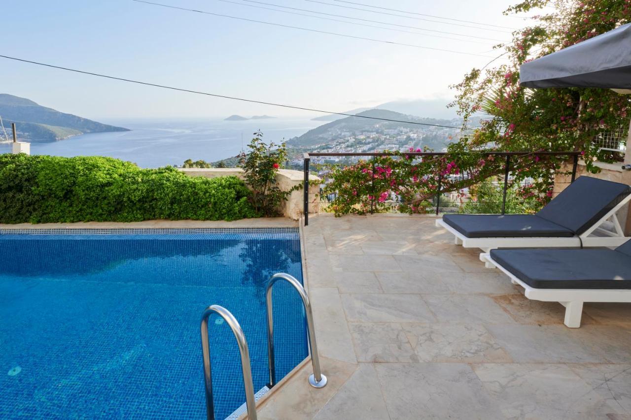 Luxus Villa Skyla Mit 5 Schlafzimmern & Meer-Blick Kaş Ngoại thất bức ảnh
