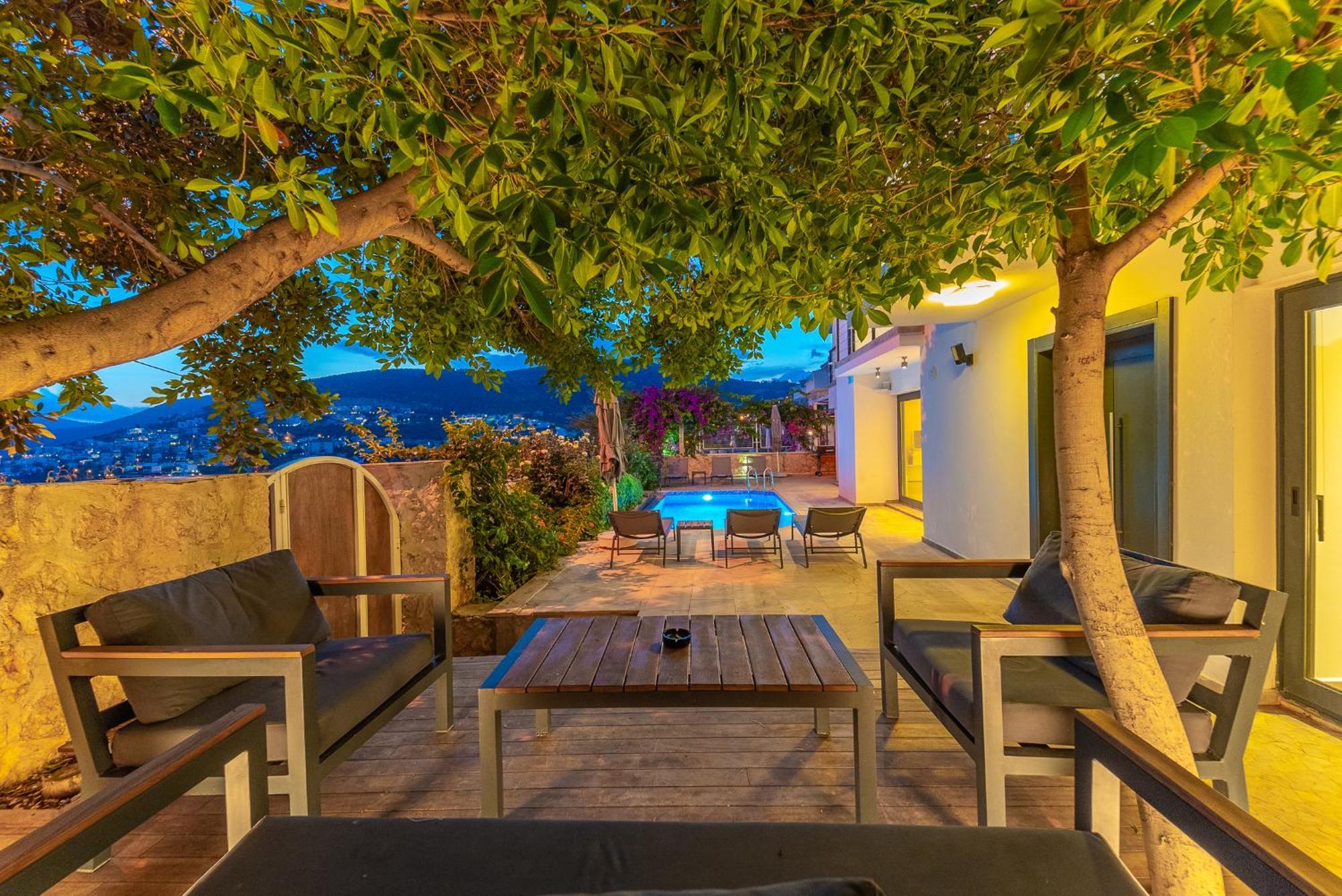 Luxus Villa Skyla Mit 5 Schlafzimmern & Meer-Blick Kaş Ngoại thất bức ảnh